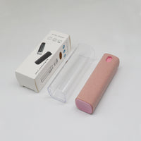 2 In 1 Phone Screen Cleaner Spray with Microfiber Cloth Set Screen Dust Removal Tool! 10ml Portable Rectangle Shape Bottle