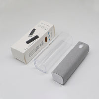 2 In 1 Phone Screen Cleaner Spray with Microfiber Cloth Set Screen Dust Removal Tool! 10ml Portable Rectangle Shape Bottle